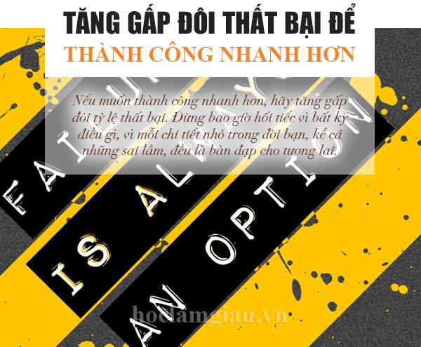 Trải nghiệm thất bại để thành công